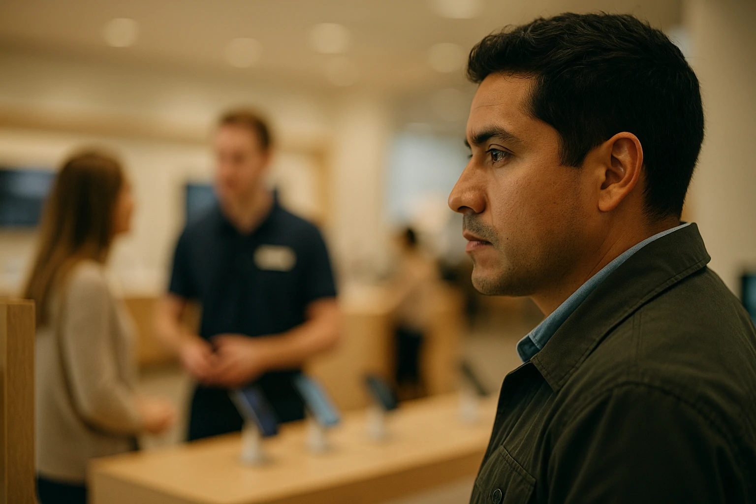 Cliente incógnito realizando una auditoría de seguridad.