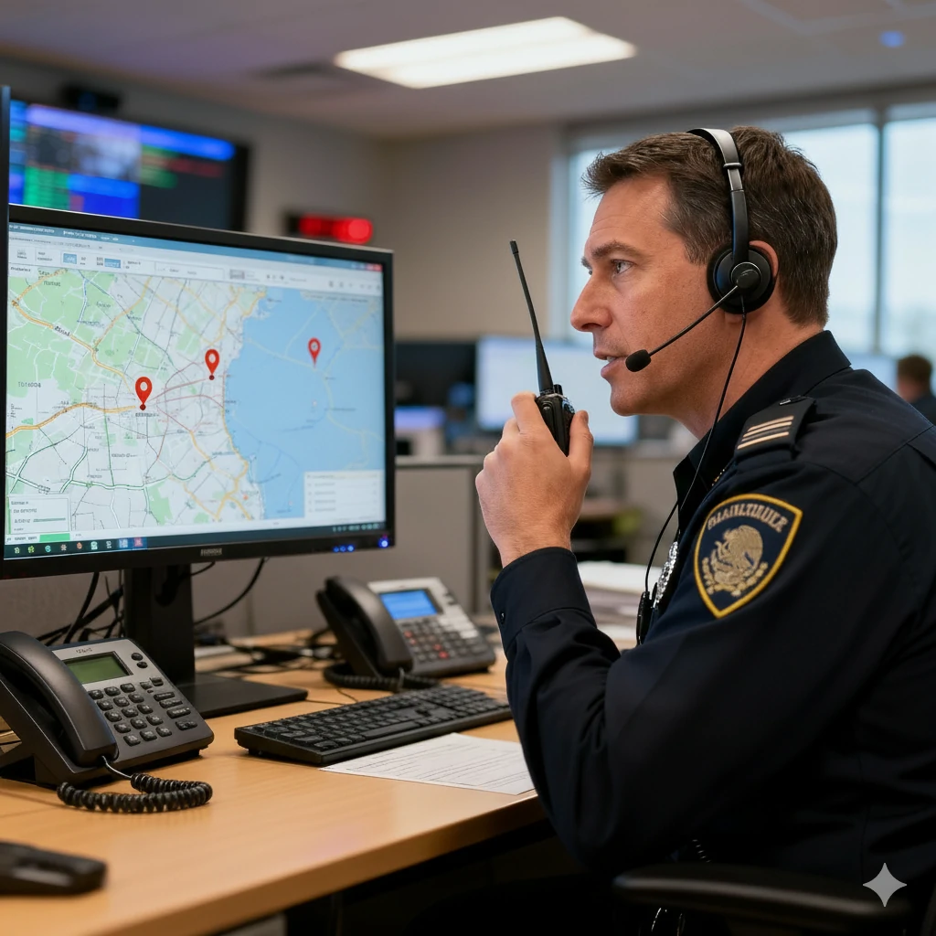 Operador de C2 coordinando una respuesta de seguridad.